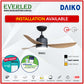 * FREE STANDARD INSTALLATION* Daiko DC Raku 42"/52" with Dimmable Tri-color LED (Inverter DC Fan) *CDC & Climate Voucher Accepted In Showroom*