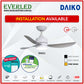 * FREE STANDARD INSTALLATION* Daiko DC Raku 42"/52" with Dimmable Tri-color LED (Inverter DC Fan) *CDC & Climate Voucher Accepted In Showroom*