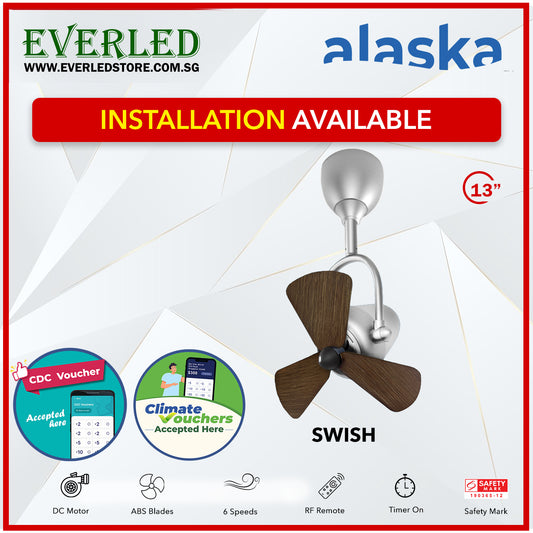 *STANDARD INSTALLATION* Alaska DC Swish 13" (Inverter DC Fan) *CDC & Climate Voucher Accepted In Showroom*