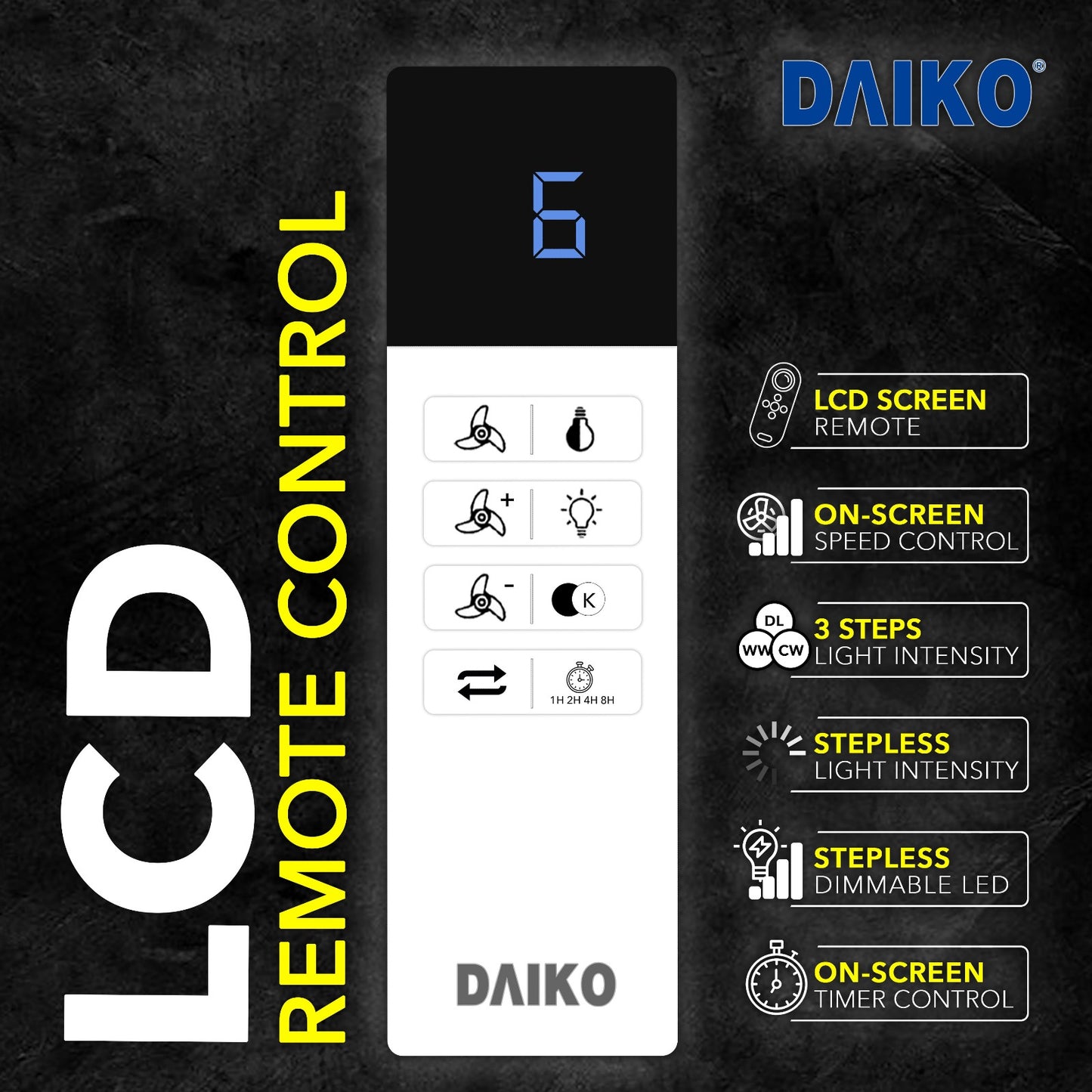 *FREE INSTALLATION* Daiko DC Yuga 3X 42"/52"  with DIMMABLE Tri-color LED (Inverter DC Fan) *CDC & Climate Voucher Accepted in Showroom*