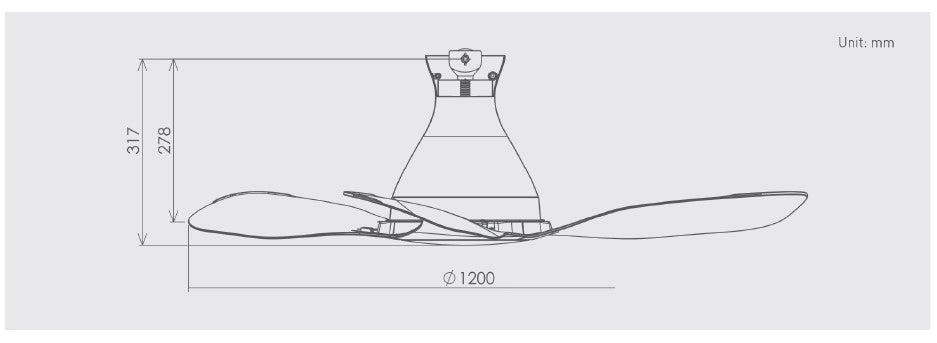 *Free Standard Installation* KDK Airy E48HP(No LED)(3 Blades 48" with Wi-Fi and App Control) *CDC & Climate Voucher Accepted In Showroom*
