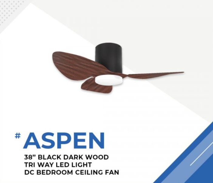 Alaska DC e-Aspen V 38"/50" (SMART DC Fan) with Samsung dimmable light kit