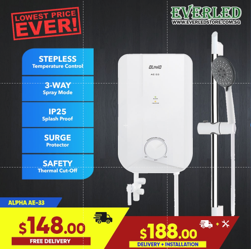 Alpha Instant Shower Heater (ALPHA AE-33)