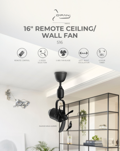 Mistral D'fan DC 516 Corner Fan 16" (Inverter DC Fan)
