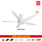 *FREE STANDARD INSTALLATION*  KDK DC Fan U60FW (5 Blades 60" inch with LED Light) *CDC & Climate Voucher Accepted In Showroom*